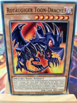 Rotaugiger Toon-Drache LDS1-DE066 Common Deutsch NM YUGIOH - Image 1