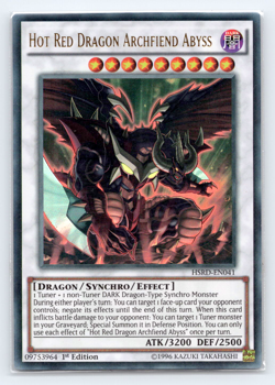 Hot Red Dragon Archfiend Abyss - HSRD-EN041 - Ultra Rare - 1st Edition Yugioh - Image 1