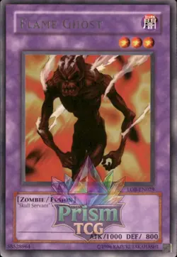 Flame Ghost rare LOB-EN029 Yugioh - Image 1