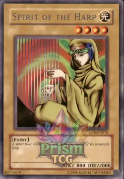 Spirit of the Harp rare LOB-EN078 Yugioh - Image 1
