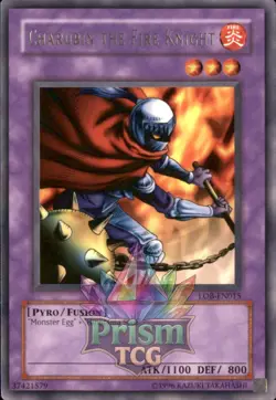 Charubin the Fire Knight rare LOB-EN015 Yugioh - Image 1