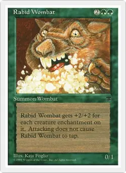 RABID WOMBAT x4 mtg Very Light Play Chronicles 4 Unc - Image 1