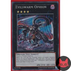 Yugioh Evilswarm Ophion HA07-EN064 Secret Rare NM - Image 1