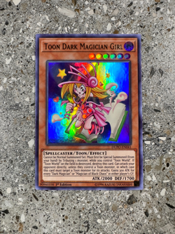 Yugioh TCG Toon Dark Magician Girl DUPO-EN041 Ultra Rare 1st Edition NM - Image 1