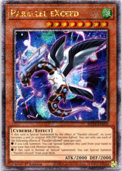 Parallel eXceed MP24-EN050 Quarter Century Secret Rare 1st Edition Yugioh - Image 1