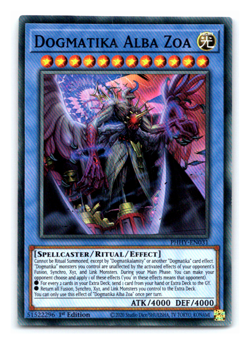 Dogmatika Alba Zoa - PHHY-EN031 - Super Rare - 1st Edition Yugioh - Image 1