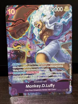 Monkey D Luffy OP05-119 SEC Alt Art One Piece English Version 2nd Anniversary - Image 1