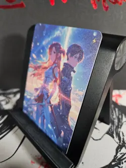 Asuna Yuuki & Kirito Sword Art Online SAO Custom Art Card Anime Manga NM - Image 2