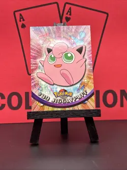 Jigglypuff #39 Pokemon Card Blue Logo Topps TV Animation Edition 1999 NM - Image 2