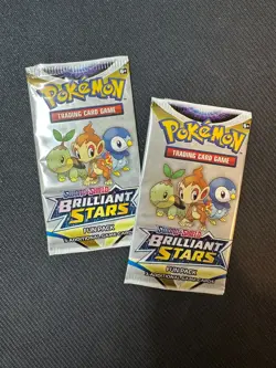 Pokemon Card - SWSH Brilliant Stars - Fun Pack - 3 Cards - Factory Sealed - Image 1