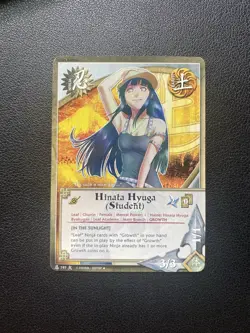 Naruto CCG: Will Of Fire Hinata Hyuga (Student) N797 Base RARE CARD READ BANDAI - Image 1