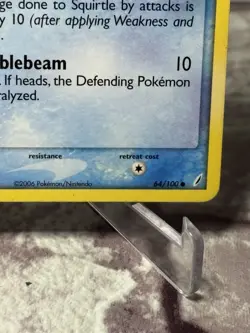 Squirtle 64/100 2006 EX Crystal Guardians Pokemon Card TCG Common - NM - Image 4