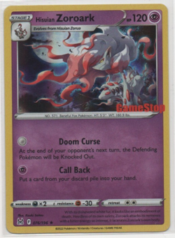 Hisuian Zoroark - (Gamestop Exclusive) 076/196 Miscellaneous Cards & Products... - Image 1