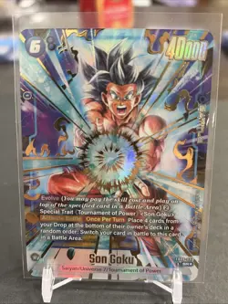 Son Goku FB09-037 Alternate Art Dual Evolution Dragon Ball Card English Fusion - Image 2