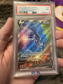 PSA 9 Origin Forme Dialga V Alternate Art Astral Radiance Pokemon Card - Image 1