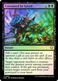 Consumed by Greed Bloomburrow Foil MTG Magic - Image 1