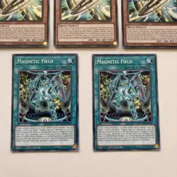 Yugioh 5 Card Bundle, X3 Of Magnet Warrior Omega Plus. And X2 Magnetic Field - Image 4