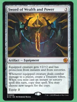 MTG Sword of Wealth and Power (OTJ: The Big Score) 026 - Image 1