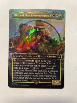 Ellie and Alan, Paleontologists Borderless Emblem - Image 1