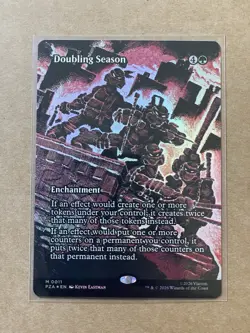 Doubling Season (Borderless) - Teenage Mutant Ninja Turtles Source Material Foil - Image 1