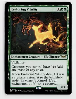 Enduring Vitality R Duskmourn: House of Horror 176 NM - Image 1