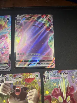 Pokemon TCG VMAX Full Art Lot - Surfing Pikachu, Toxtricity, Ditto, Kyurem,… - Image 5