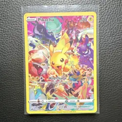 Pokemon Pikachu 160/159 Crown Zenith Secret Rare Full Art Holo 70 HP Wild Charge - Image 1