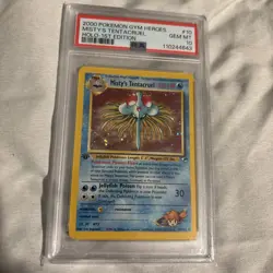 Pokemon Misty's Tentacruel 1st Ed Holo Rare Gym Heroes #10 PSA 10 (graded 2025) - Image 3