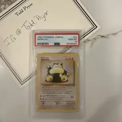 1999 Pokemon Jungle Snorlax SPANISH edition NON Holo #27 PSA 10 - Image 3