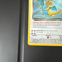 Dark Dragonite Pokemon TCG 5/82 Team Rocket 2000 Near Mint Holo Rare - Image 3
