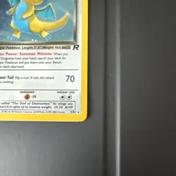 Dark Dragonite Pokemon TCG 5/82 Team Rocket 2000 Near Mint Holo Rare - Image 4