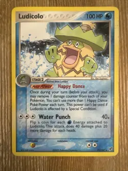 Pokemon TCG Ludicolo EX Deoxys 19/107 Regular Rare MP - Image 1