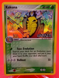 Kakuna Stamped Reverse Holo 46/113 EX Delta Species Near Mint Pokemon TCG - Image 1