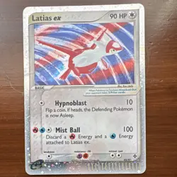 Pokemon TCG Latias ex EX Dragon Holo Rare 93/97 2003 90HP Damaged - Image 1