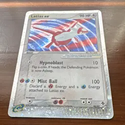 Pokemon TCG Latias ex EX Dragon Holo Rare 93/97 2003 90HP Damaged - Image 2