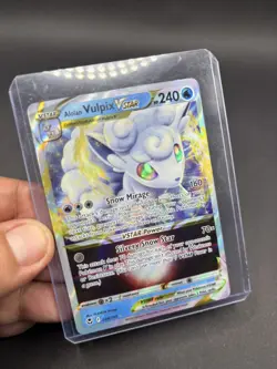 Alolan Vulpix VSTAR 034/195 Ultra Rare SWSH12: Silver Tempest Pokemon TCG NM - Image 5