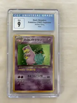 Dark Slowbro 1997 Japanese Pokemon TCG Rocket Gang Holo Swirl - Image 1