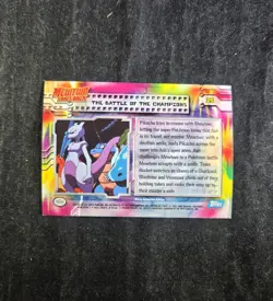 Topps Pokemon The First Movie - Rainbow Holo Foil #25 The Battle of Champions - Image 2