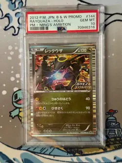 Pokemon Japanese B&W Promo Nobunaga's Ambition Rayquaza 144 Holo Psa 10 Gem Mint - Image 1