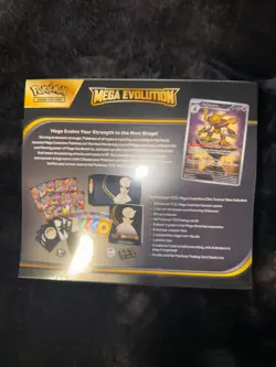 2025 pokemon mega evolution sealed elite trainer box With alakazam promo - Image 3
