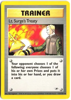 Lt. Surge's Treaty 112/132 Uncommon Gym Heroes Pokemon - Image 1