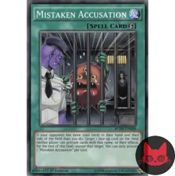 Yugioh Mistaken Accusation BOSH-EN068 Common 1st Edition NM - Image 1