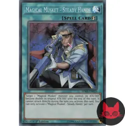 Yugioh Magical Musket - Steady Hands SPWA-EN023 Super Rare 1st Edition NM - Image 1