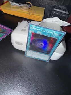 YUGIOH LAW OF THE COSMOS SUPER RARE LED7-EN035 1ST EDITION - Image 2