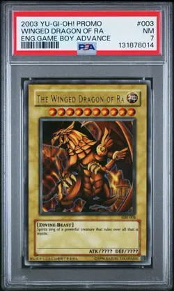 2003 Yu-Gi-Oh! The Winged Dragon Of Ra GBI Limited Edition Ultra Rare PSA 7 - Image 1
