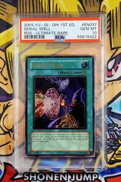 Yu-Gi-Oh! SERIAL SPELL 1st Ed Rise Of Destiny RDS-EN037 Psa 10 Ultimate Rare GEM - Image 1