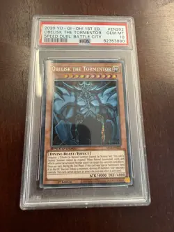 2020 YU-GI-OH! SPEED DUEL: BATTLE CITY BOX 1ST ED OBELISK THE TORMENTOR PSA 10 - Image 1