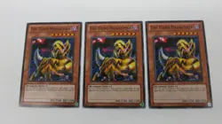 3x THE FIEND MEGACYBER DEM1-EN007 UNLIMITED EDITION COMMON YUGIOH NM UNPLAYED - Image 1