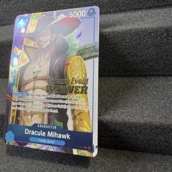 Dracule Mihawk (OP11 Release Event Winner) P-081 One Piece Promotion Cards Foil - Image 2