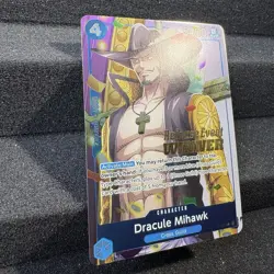 Dracule Mihawk (OP11 Release Event Winner) P-081 One Piece Promotion Cards Foil - Image 3